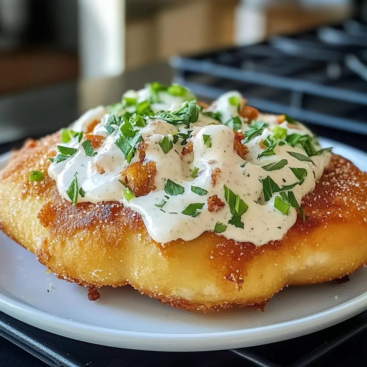 Langos aus der Heißluftfritteuse ganz einfach machen